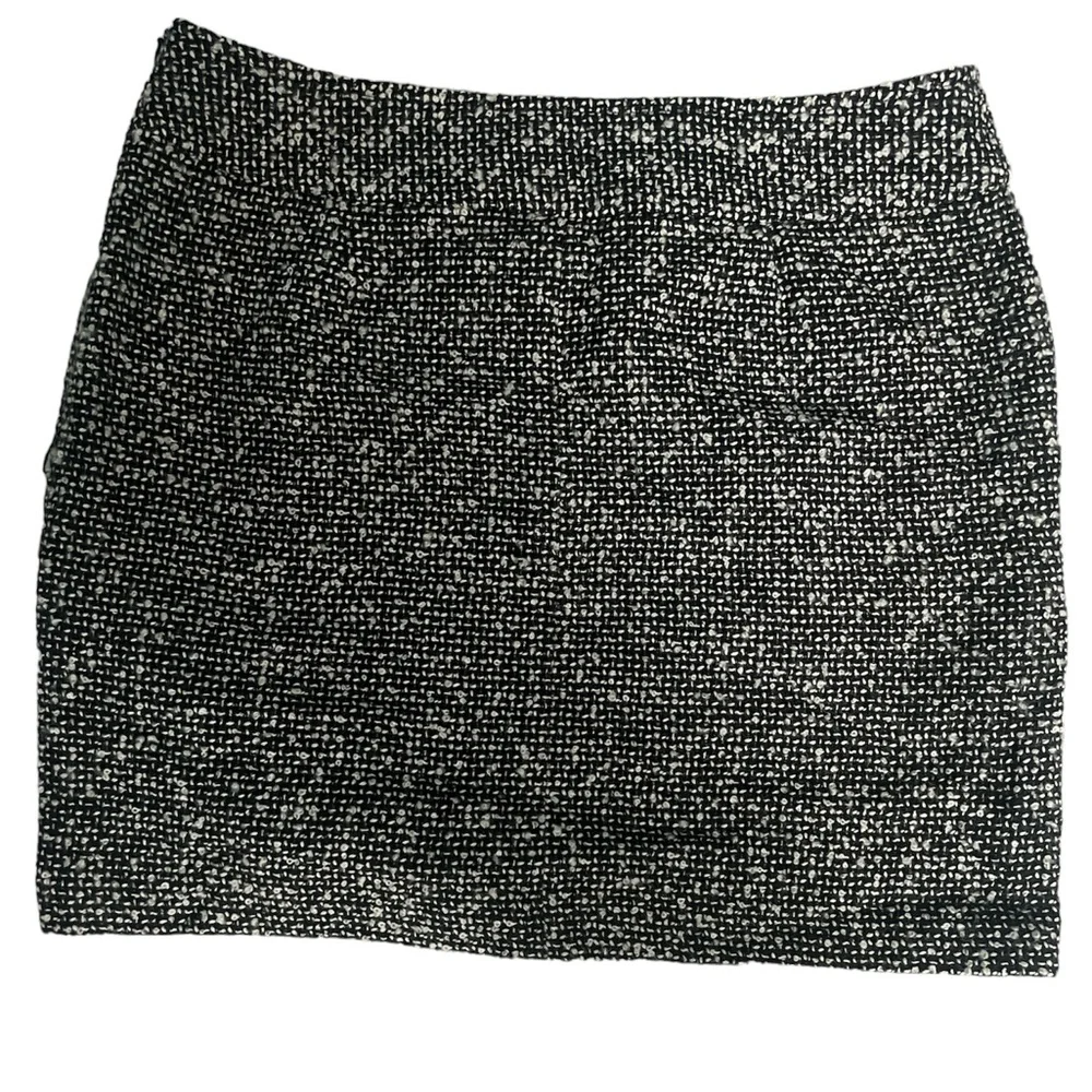 Women’s INC Black and White Wool Skirt Size 12